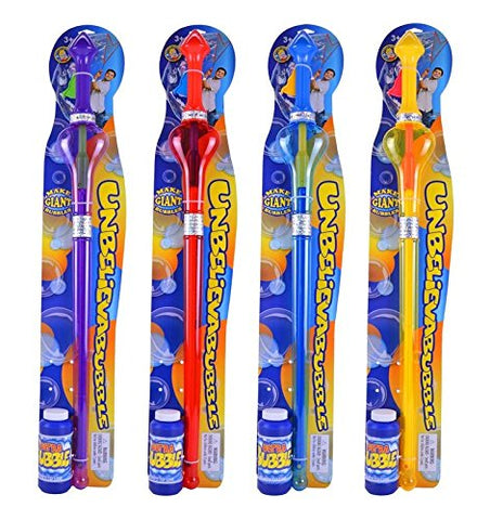 Unbelievable Bubble Wand, (Colors May Vary), Make Gigantic Bubbles