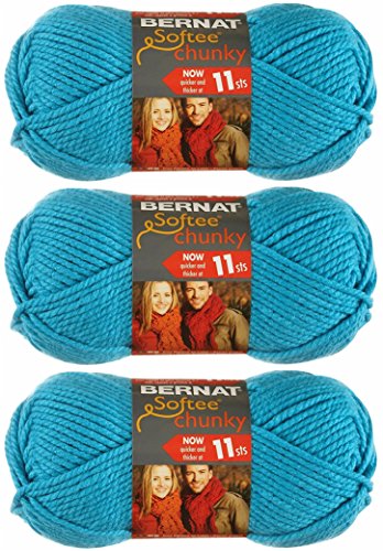 Bernat Softee Chunky Yarn - Solid Ultra Blue 108 Yards 3.5 OZ