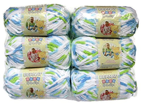 Bernat Baby Blanket Yarn Funny Prints 72 Yards 3.5 OZ