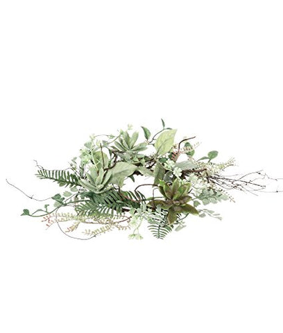 4.5" Succulent Foliage Ring Green