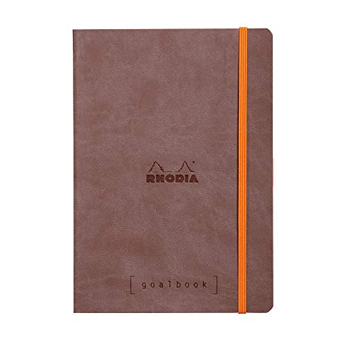 Rhodia Goalbook - Dot grid 224 Numbered pages - 6 x 8 1/4 - Chocolate