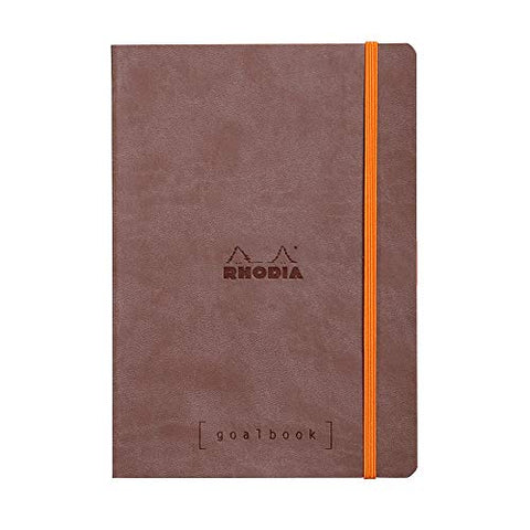 Rhodia Goalbook - Dot grid 224 Numbered pages - 6 x 8 1/4 - Chocolate
