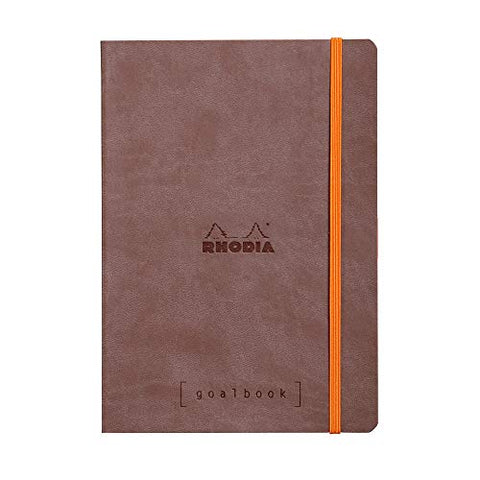 Rhodia Goalbook - Dot grid 224 Numbered pages - 6 x 8 1/4 - Chocolate
