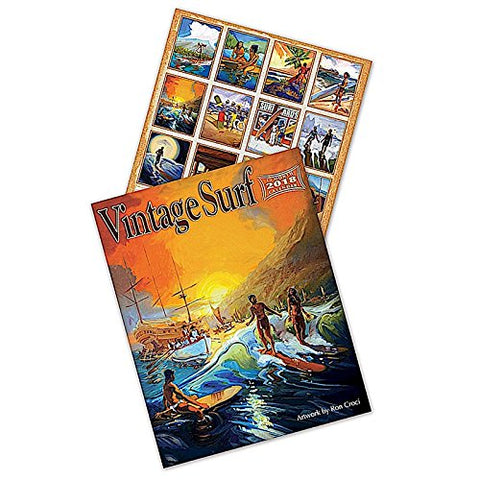 2018 Deluxe Calendar Vintage Surf