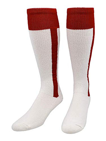 2-n-1 - Heel/Toe Ribbon Stirrup, Cardinal–White, Medium