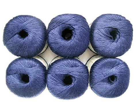 Patons Silk Bamboo Yarn Navy 102 Yards 2.2 OZ
