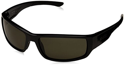 Survey Sunglasses, Poly Polarized Gray Green Lens, Black Frame