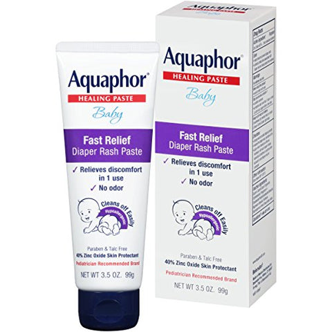 Aquaphor Baby Fast Relief Diaper Rash Paste 3.5oz