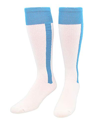 2-n-1 - Heel/Toe Ribbon Stirrup, Columbia Blue-White, Large