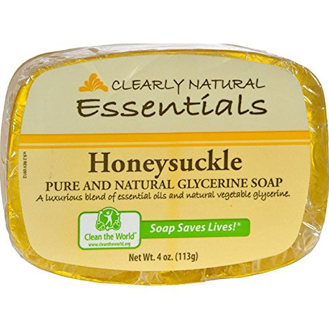 Clearly Natural - 4 oz Honeysuckle Glycerine Bar Soap