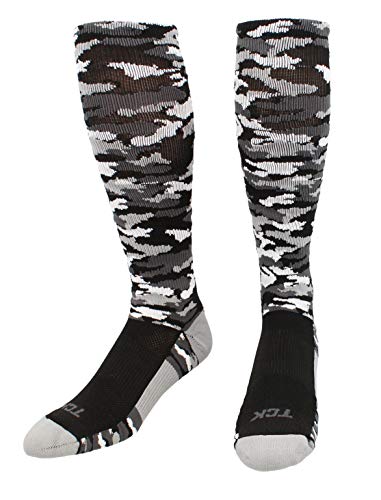 Woodland Camo Over-Calf, Heel/Toe, Black, Medium