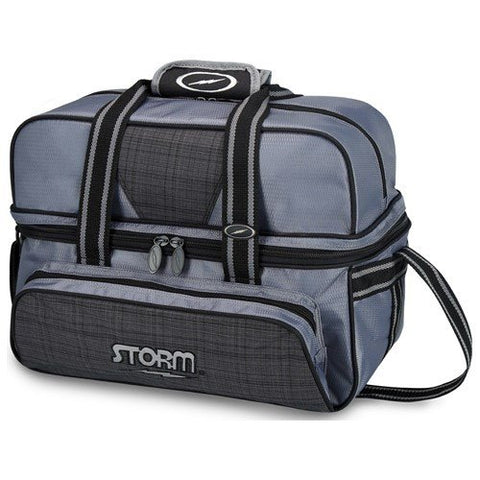 2 Ball Tote Deluxe Charcoal/Grey/Black, Bowling Bags
