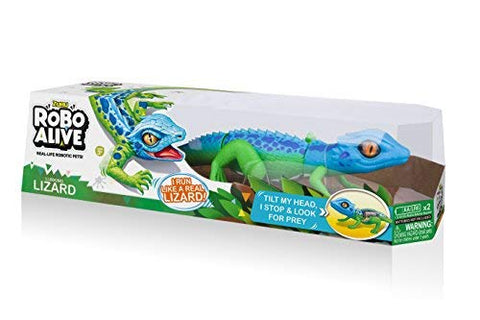 Zuru- Robo Alive Boys robotic Lizard & Snake in color window box -Series 1