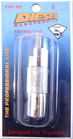 Diesel 2-3/4" - 90 Degree Fold Over Antenna Adapter with 3/8" X 24" Threads