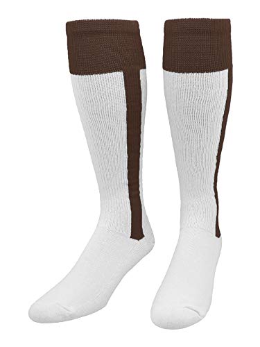 2-n-1 - Heel/Toe Ribbon Stirrup, Brown–White, Large