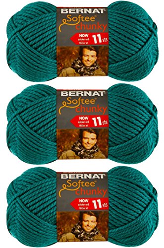 Bernat Softee Chunky Yarn - Solid Emerald 108 Yards