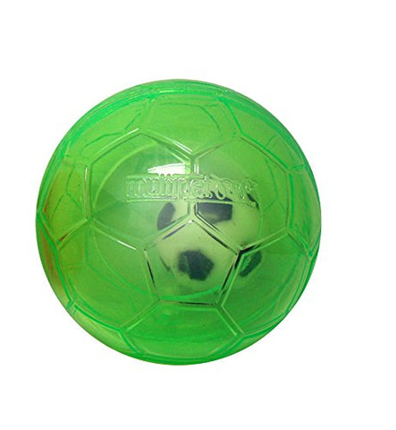 MultiPet Doglucent Light-Ups Soccer Ball with Inner Ball 5"
