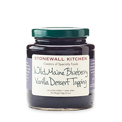 Wild Maine Blueberry Vanilla Dessert Topping 12 oz Jar