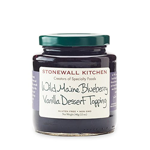Wild Maine Blueberry Vanilla Dessert Topping 12 oz Jar
