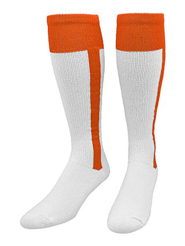 2-n-1 - Heel/Toe Ribbon Stirrup, Orange-White, Large