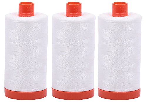 Aurifil- 50wt Cotton 1,422yd, Natural White