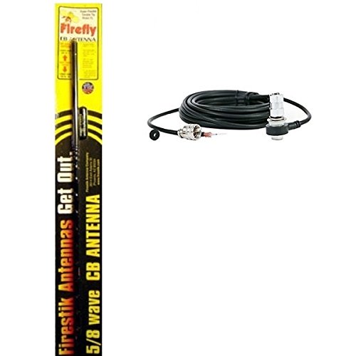 Firestik 18' FireRing Coax with K4 Stud
Firestik 4 Foot "Firefly" 5/8 Wave 200 Watt Black CB Antenna