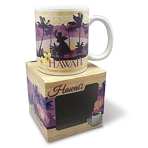 10 oz. Boxed Mug, Hawaii Hula, 4”H x 3”W