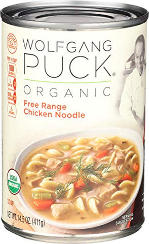 Wolfgang Puck, Soup Chicken Egg Noodles Organic, 14.5 Ounce
