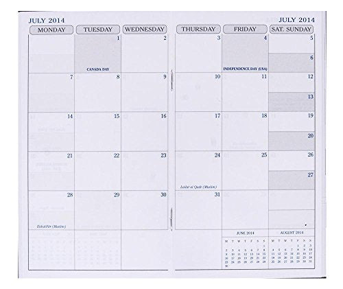 Quo Vadis Planners, Exaplan, Plain Edge Refill, Monthly Small, 2018