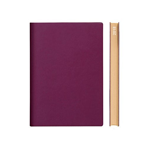 2018 Signature Diary – A5, Purple, English version, w151 mm x h212 mm