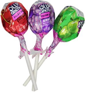 Jolly Rancher Lollipops 2 Pounds - Original Flavors Approximately 55 Lollipops-GUM FILLED CENTER