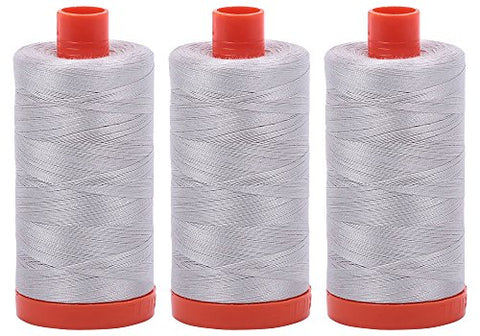 Aurifil- 50wt Cotton 1,422yd, Aluminium