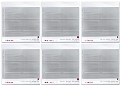 American Crafts- Side-Loading Page Protectors 12"x12" 10/Pkg, (6) 6"X4" Pockets