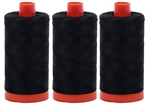 Aurifil- 50wt Cotton 1,422yd, Black