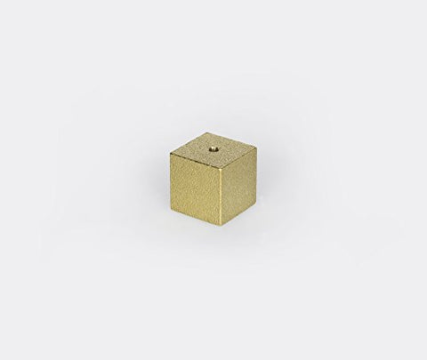 Hakuhoudo Sumitani Cubic Incense Holder, 7/8", Gold
