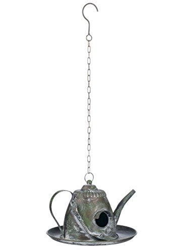 10.5"X25" TEA POT BIRDHOUSE
