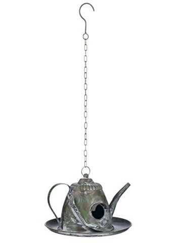 10.5"X25" TEA POT BIRDHOUSE