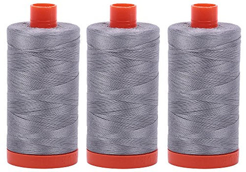 Aurifil- 50wt Cotton 1,422yd, Grey
