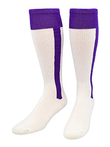 2-n-1 - Heel/Toe Ribbon Stirrup, Purple-White, Large