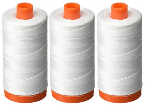 Aurifil- 50wt Cotton 1,422yd, White