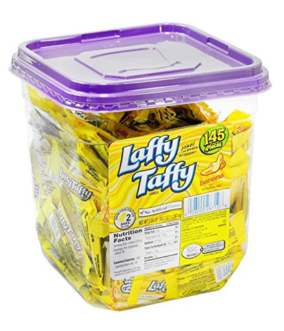 Laffy Taffy Candy Banana Flavors (Jar of 145 Pieces)