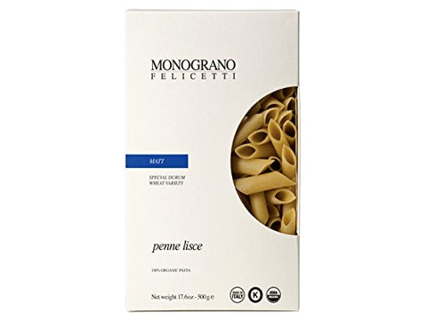 Monograno Felicetti Organic Matt Penne Lisce, 500g