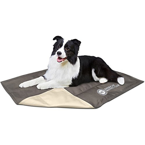 American Kennel Club- American Kennel Club Solid Reversible Cooling Mat 26"X20", Taupe