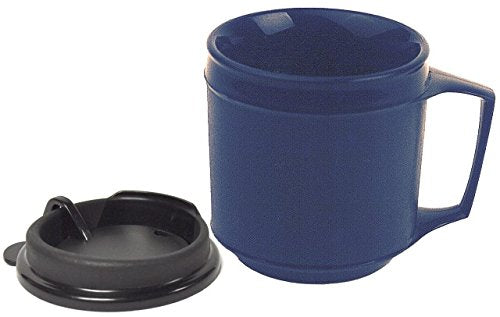 Weighted Cup with 16034 Closeable Lid, Blue - 8 oz