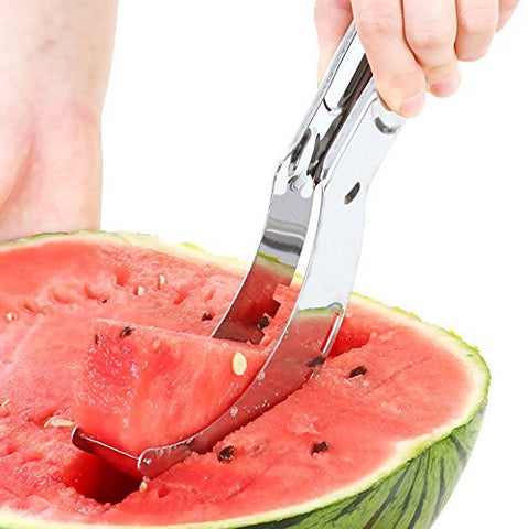 Watermelon Fruit Cutter Slicer Points Cut Stainless Steel Thicker Safety Kitchen Knives