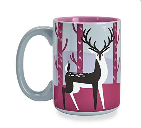Mug 16 fl Oz - Deer, Gray