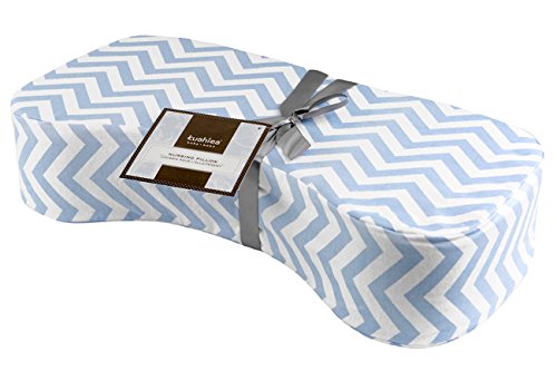 Nursing Pillow - Blue Chevron