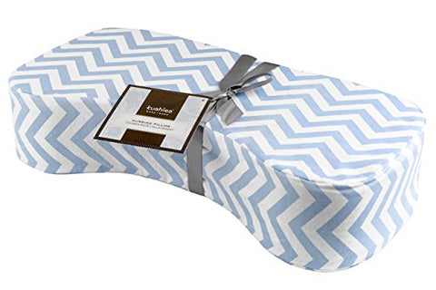 Nursing Pillow - Blue Chevron
