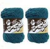 Lily Sugar'n Cream Solid Yarn Teal 120 Yards 2.5 OZ