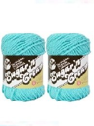 Lily Sugar'n Cream Solid Yarn Seabreeze 120 Yards 2.5 OZ